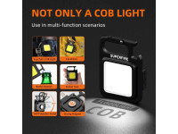 Superfire Lanterna Em Miniatura LED COB 9W 600lm IP44 MX16 Superfire Lanterna Em Miniatura LED COB 9W 600lm IP44 MX16